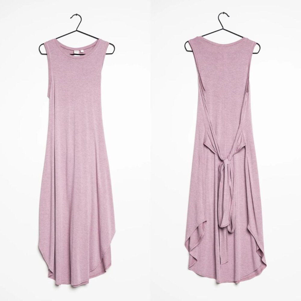 Gap - Wrap-Belt Midi Jersey Dress Sleeveless 720022 | Size XS | Lilac Mauve